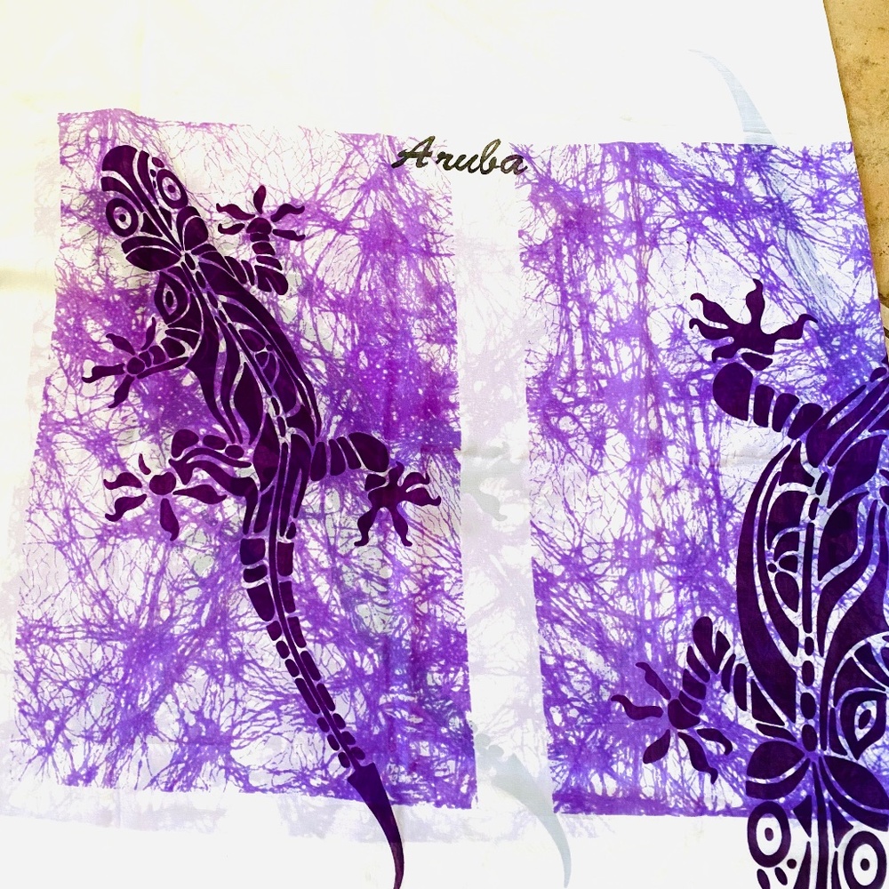 Hand Painted Pareo Coverup